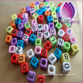 New fashion cube alphabet letter beads 6mm